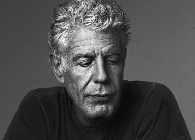 A beautiful portrait of the late American chef Anthony Bourdain